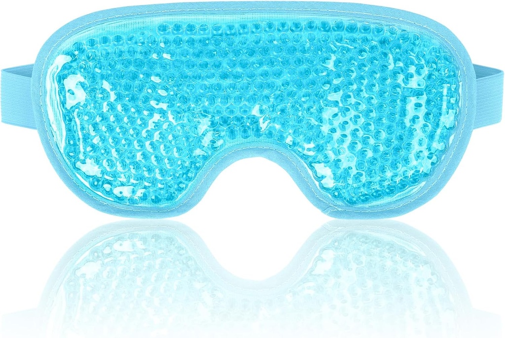 NEWGO Cooling Eye Mask for Puffy Eyes, Cold Eye Mask Eye Ice Pack para After Eyes Surgery, Tension Stress Relief, Itchy Eyes, Headaches, Dark Circles - Blue