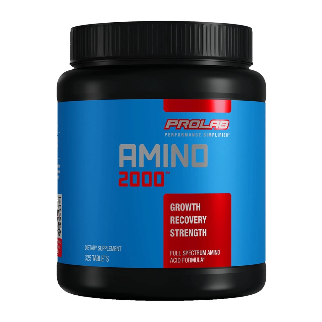 Prolab Amino 2000 Essential Amino Acids, Full-Spectrum EAA (325 Tablets)