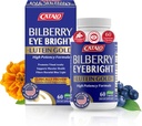 Bilberry Eyebright Extract Gold - para Fadiga & Visão turva - Vitaminas Oculares com Bilberry Lutein e Zeaxanthin Suplementos para Eye Clarity -Halalal - 60 Cápsulas