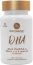Promessa pré-natal DHA - Grau farmacêutico Omega-3 DHA (3 Mês de Fornecimento) Molde de morango uma vez ao dia com 290 mg de DHA. Todos os DHA pré-natal natural para o desenvolvimento do cérebro do bebê e dos olhos