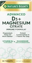 Naturens Bounty Advanced vitamin D3 med magnesiumcitrat immunformula, støtter immun- og beinhelse, 90 tabletter