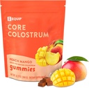 Equip Foods Core Bovine Colostrum Gummies, maitsev 1 g Per Seving Grass Fed ternespiimalisand - soolestiku tervis, immuunsus, taastumine, juuksed ja nahk - 60 Veiste ternespiimakummid, 30 Servings, virsikumango