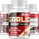 BEBEFEN Garlic Extract Capsules for Digestive System, Immune Health & Overall Well-Being - Vegetarian, Ez-GMO