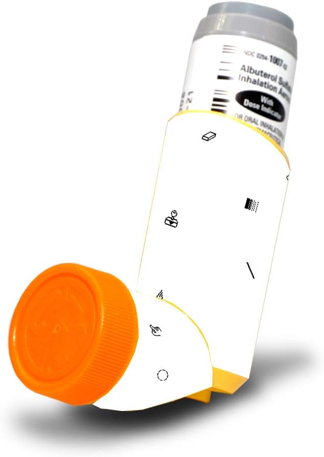 MightySkins Skin for Proventil HFA Asthma Inhaler - Primary Honeycomb | Protective, Durable, and Unique Vinyl Decal wrap Cover | Easy to Apply, Remove, and Change Styles | Made in The USA