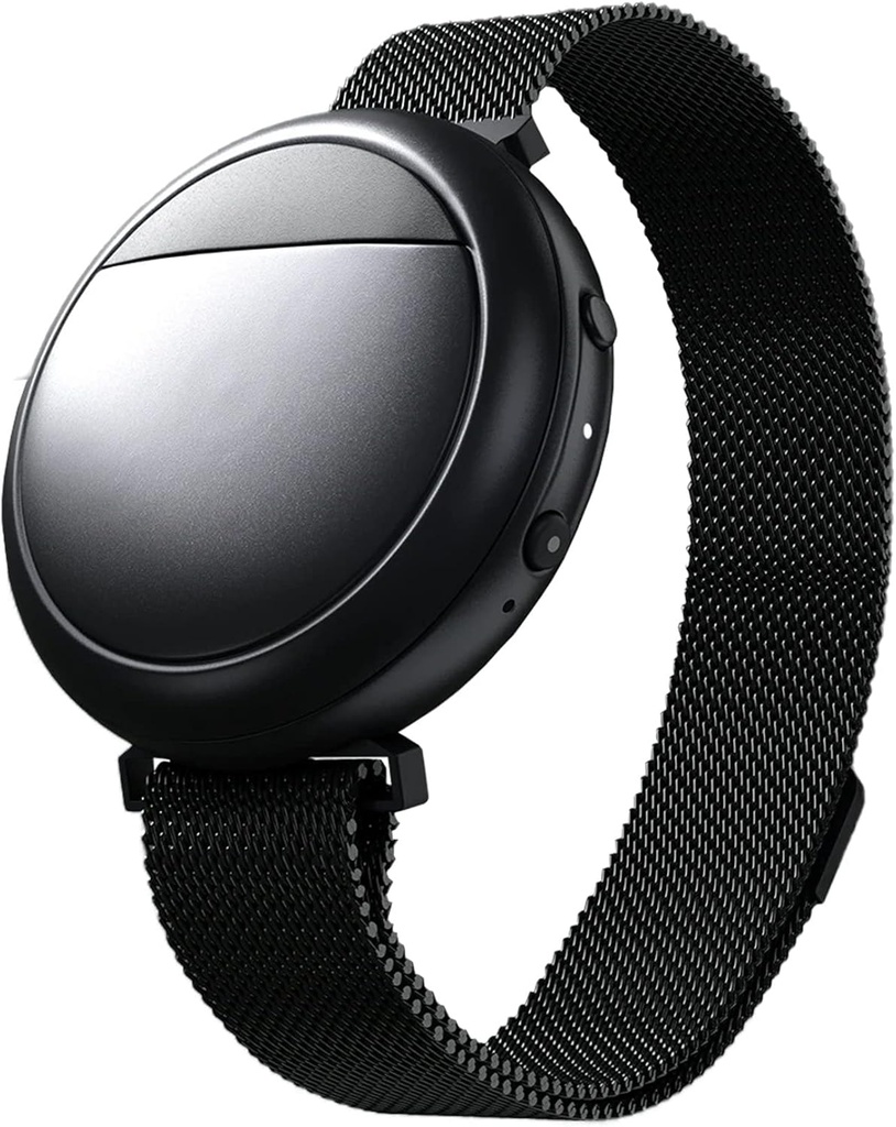 Pulsera de enfriamiento de onda Embr - Pulsera de calentamiento - Alivio térmico personalizado - Gestionar Flashes calientes, Sudaderas nocturnas, sueño, tensión - clínicamente probada - Negro