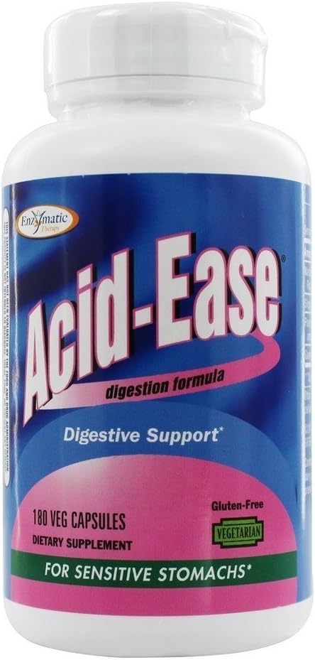 Enzymatic Therapy Acid Ease, Digestion Formel, 180 kapslar