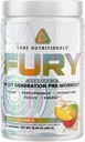 Core Nutritionals Fury V2: Pre-Workout Powder funtzioa maximizatzeko Gym W/Zum-XR® Caffeine, L-CItruline eta Alpha GPC (40 Scoops) (Tropic Thunder)