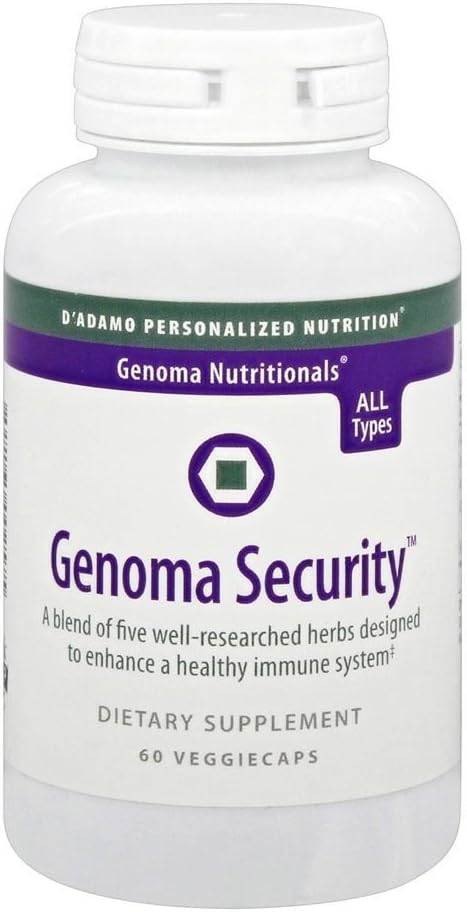 D 'Adamo Personalized Nutrition Genoma Security, 60 Count