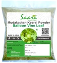 Nutranix bhm HERBAL FRESH Mudakathan Keerai Pó, 100g, Pó de Folha de Videira de Balão, Kanphata, Budda Kakara, Agniballi, Jyotishmani Pó de Folha, 100g, (embalagem 1 x 100g)