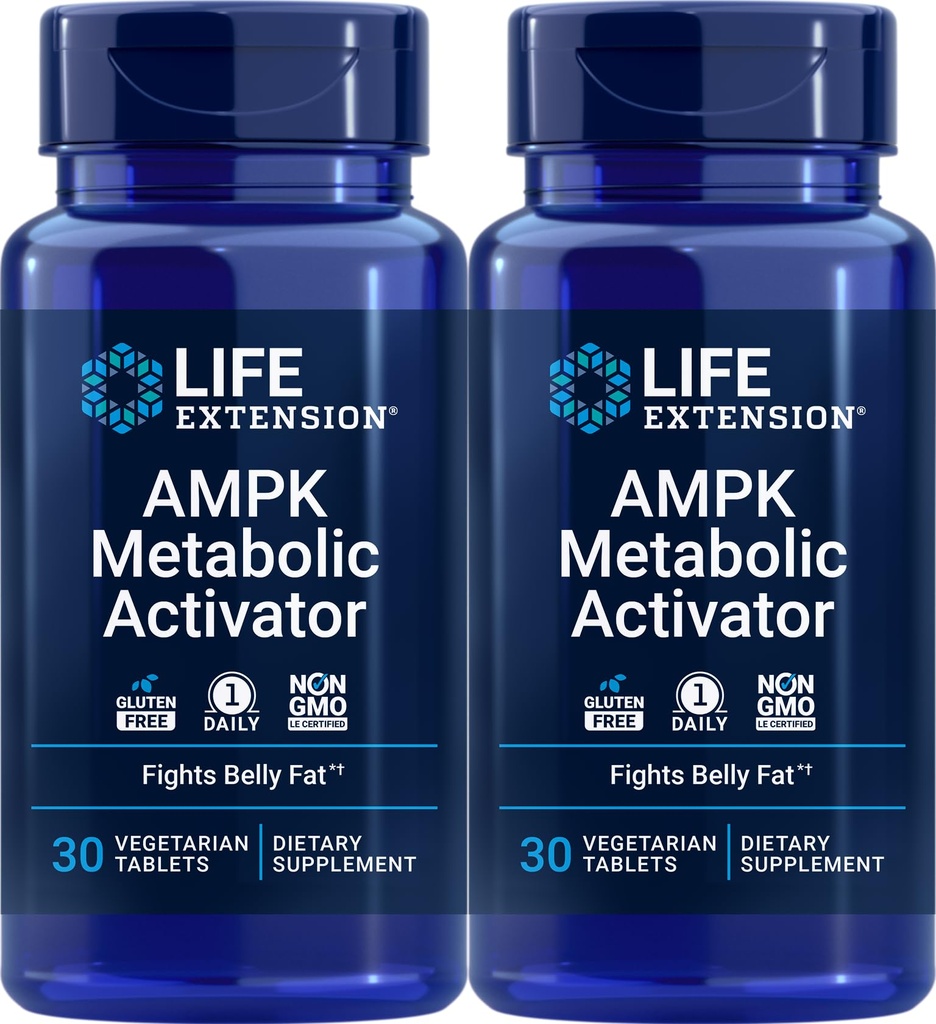 Life Extension AMPK Metabolic Activator, 30 Vegetarian Tablets (2 Pack)
