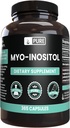 Myo- Inositol (365 Capsules) No Magnesium Or Rice Fillers, Always Pure, Lab Verified