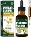 Limphatic Drainage Drops hobetu Lymph System Detox Cleanse, Echinacea, Milk Thistle, Cats Claw, Turmeric, Dandelion, Burdock Immune laguntza gehigarria 2oz