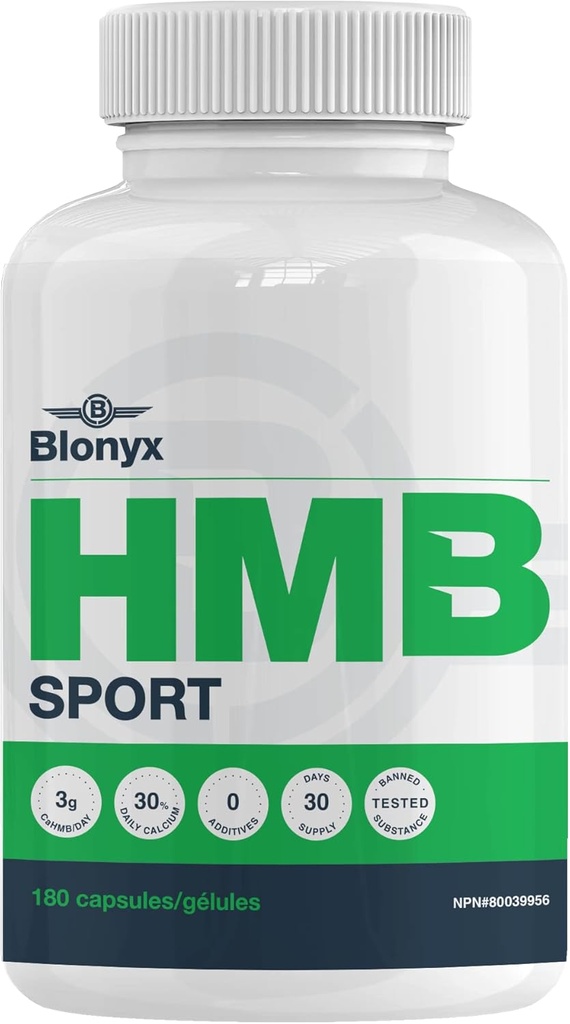 HMB Sport Capsules - 3g Daily High Sapphire HMB, Performans və Recovery, Muscle Soreness azaldır, 30-Day Supply