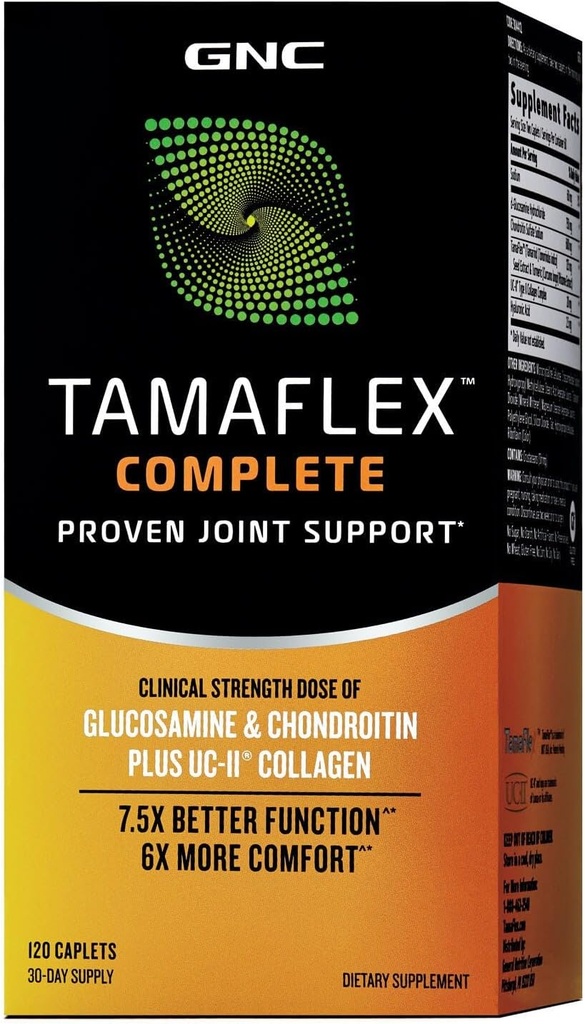 GNC Tamaflex Complete, обеспечивает совместную поддержку, 120 капсул