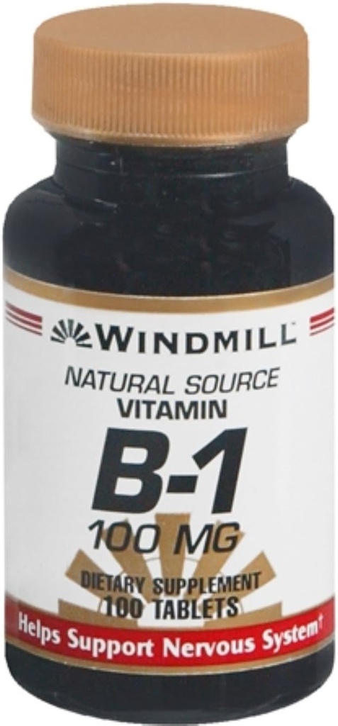 Vitamine B-1 100 mg Comprimés 100 Comprimés (paquet de 2)