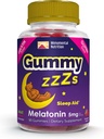 Gummy ZZZs Melatonin - 수면 Gummies 5 mg - 딸기 맛 - 90 Count - Vegan-Friendly, Gelatin 및 글루텐 무료 - Halal 및 Kosher 인증 - 남성과 여성을위한 야간 구미