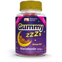 Gummy ZZZs Melatonin - Sleep Gummies 5 mg - Strawberry Flavor - 90 Count - Vegan-Friendly, Gelatin and Gluten Free - Halal and Kosher Certified - Nighttime Gummies for Men and Women