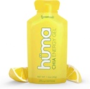 Huma Chia Energy Gel, Lemonade, 12 Gels, 25 mg koffein - Premier Sports Nutrition for Endurance Trening