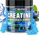 Creatine Monohydrate 5g Por Serving, No Sugar Creatine Supplements Support for Strength, Performance, Energy, Recovery, Gluten-Free Creatine for Women and Men (60 Gummies)