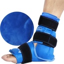 Atsuwell Ankle Ice Pack Wrap, Genanvendelig Ice Pack til Ankle, Stor Gel Cold Pack Foot til kold kompression, Fleksibel Heel Gel Pack til mænd Kvinder, Afslapning