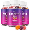 BeLive Probiotic Gummies - Probiics với 5 Billion CFUs cho y tế viện trẻ em, nam, phụ nữ và trẻ em probiotic for Immune Sup, Sugar Free & Vega – Blueberry, dâu tây và cam 3Pack