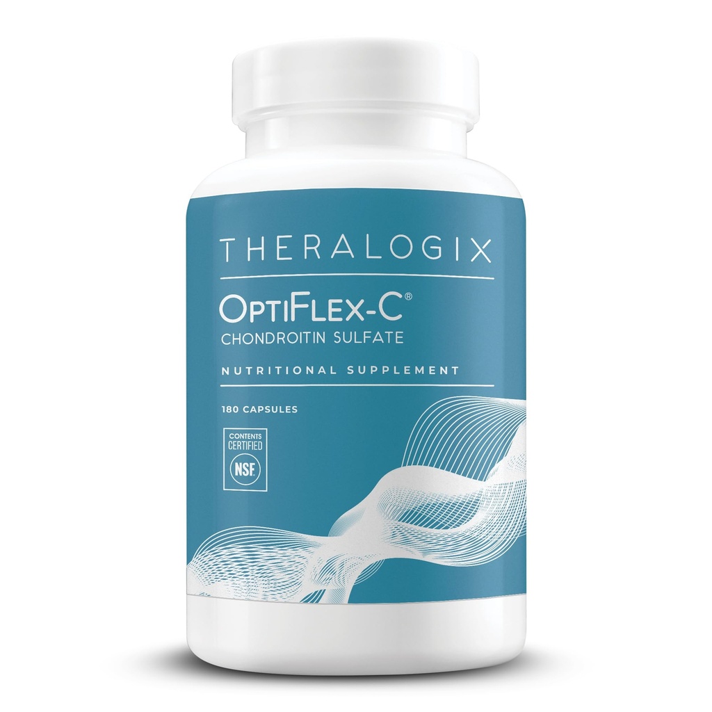 Theralogix OptiFlex-C Chondroitin Sulfate - 90-Day Supply - Chondroitin Capsules - Support Healthy Joint Function and Mobility - Joint Support Supplement for Women & Men - NSF Certified - 180 Capsules
