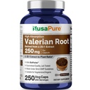 NusaPure Valerian Root Capsules, 250 mg, 250 Veg Capsules (Non-GMO, Vegan)