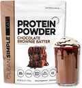 Reinigen Sie einfache Eats Whey Protein Pulver, Schokolade Brownie Batter Flavor Natürlich gesüßt, 100% Gras Fed Protein Pulver mit Verdauungsenzymen und keine künstlichen Inhaltsstoffe, Glutenfrei, 30 Portionen