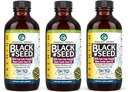 Amazing Herbs Premium Black Seed Oil - Gluten Free, Non OMG, Cold presat Nigella Sativa SIDA în Digestive Health, Immune Support, Brain Function - 4 Fl Oz (Pachetul de 3)