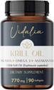 Vidalia Provides a Potent Source of Omega-3 derived from Antarctic Krill Oil, high Content of PHOSPHOLIPIDS, Choline and ASTAXANTHIN, offering Superior bioavailability. Free Heavy Metals.