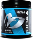Muscle Feast Vegan BCAA po 4: 1: 1 Ratio Keto Azucre Free Post Recuperación, Blue Ice Pop, 300g