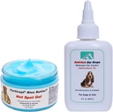 Blue Butter Hot Spot Triteatment Cream 4oz pentru câini și tratamentul infecției urechii scade 2 oz pentru câini