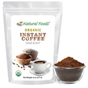 Z Natural Foods Organic Instant Coffee Powder - Rich Dark Roast Flavor, Arabica Instant Espresso Powder with Antioxidants to Boost Energy, Mood & Focus - Gourmet Coffee in Reselable Bag, 8 u