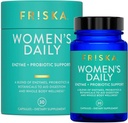 FRISKA Women’s Daily Digestive Enzyme and Probiotics Supplement, Advanced Natural Support for Female Digestive Health, Fights Bloating, Eases Digestion, Unterstützt Nährstoffabsorption, 30 Kapseln