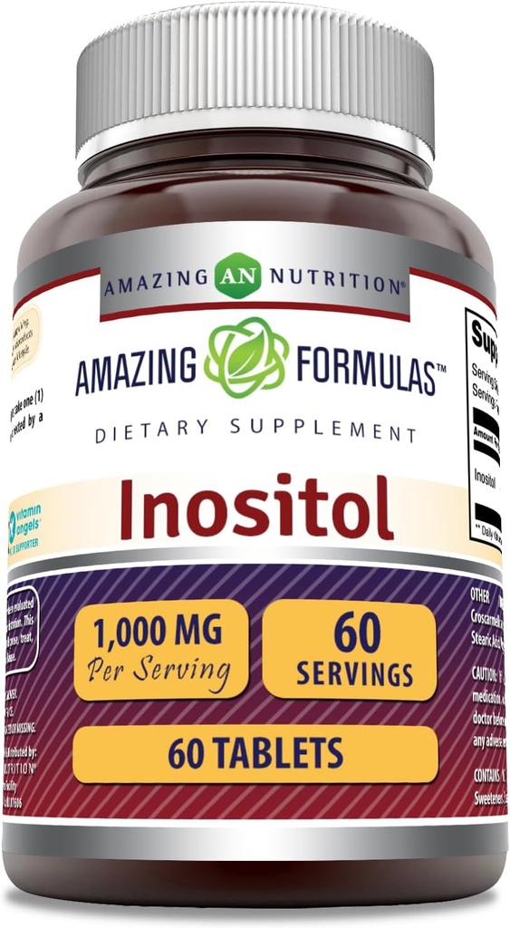 Amazing Formules Inositol 1000mg Supplement 