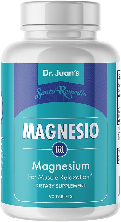 Santo Remedio Magnesium, stöder muskelavkoppling, kosttillskott, magnesiumcitrat 300 mg, inga konstgjorda smaker, inga konstgjorda färger, 90 tabletter (90 portioner)