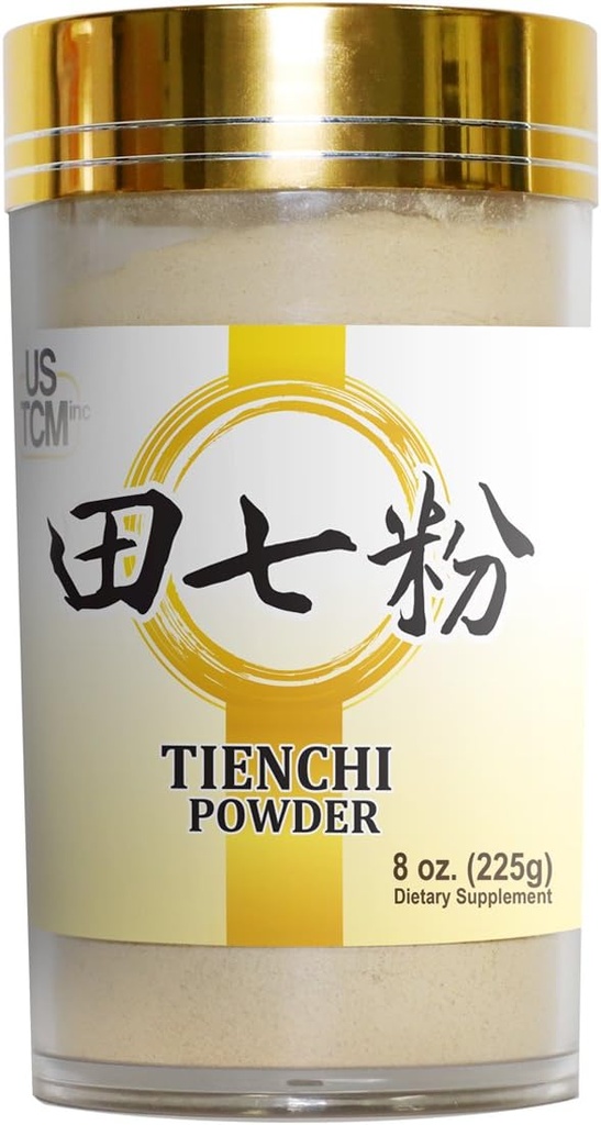 100% Pure Tienchi Powder Pseudoginseng Notoginseng Sanqi Powder Tienchi Ginseng Powder ) 120mesh (8oz)