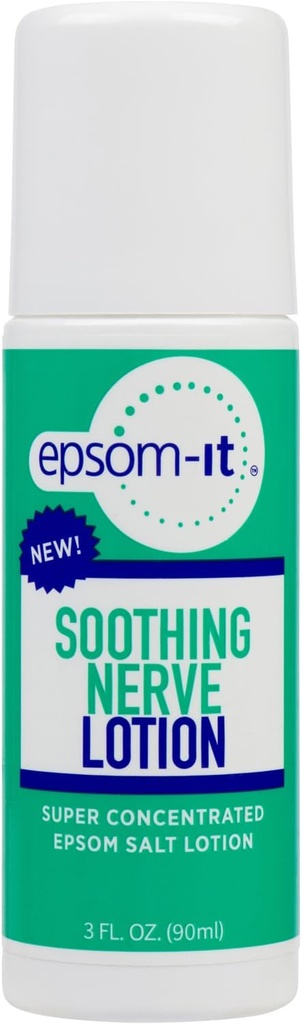Epsom-It Soothing Nerve Lotion - Roll Epsom Salt oksigen Lotion, Tired Muscles və Sleep üçün Capsaicin və Arnica ilə Topical lüminium Krem, 3oz
