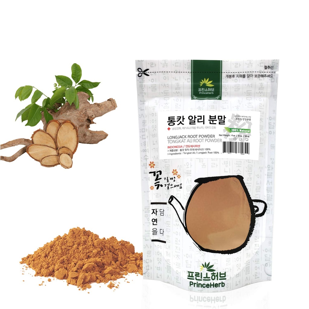 [Medicinal Herbal Powder] 100% Natural Longjack Root Powder 통캇알리 분말 Tongkat Ali Root Powder (4oz)