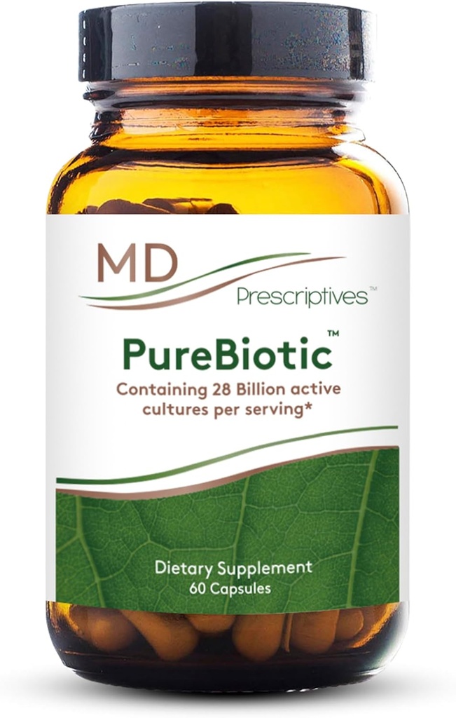Medicamente MD - Pure Biotic - Supliment alimentar probiotic pentru Digestive & Gut Health - 60 capsule