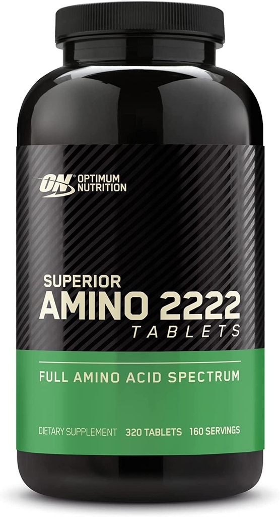 Optimum Nutrition Superior Amino 2222 tabletta, teljes esszenciális Amino Acids, EAA, 320 gróf