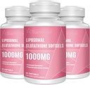 Liposomal Glutatione Softgels 1500MG, redus Glutatione Supliment cu vitamina C, o mai bună absorbție, non-GMO puternic antioxidant pentru imbatranire sanatoasa, Detox, Immune Health, 180 Softgels