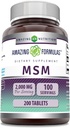 Amazing Formulas MSM (Multiprofeter) Addition  гофрира 1000 Mg Per Serving  по 200 Tablets . . . . . . .