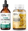 Wild & אורגני Cilantro Tincture 4 fl oz & Immune תמיכה חניכיים