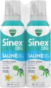 Vicks Sinex, Children's Saline Nasal Spray, Drug Free Ultra Fine Mist con Hint de Aloe, Ages 1+, Fast Everyday Stuffy Relief para nenos, Clear Mucus dun frío ou alerxia, 5 OZ x 2