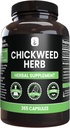 PURE ORIGINAL INGREDIENTS Chickweed Kräuter, (365 Kapseln), kein Magnesium oder Reisfüller, Immer rein, Lab Verifiziert