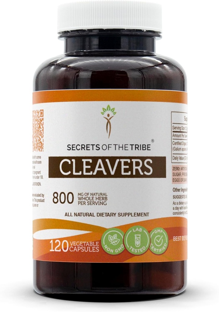 Tribe Cleavers 120 kapslit, 800 mg, Cleavers (Galium aparine) Kuivatatud ürdi (120 kapslit)