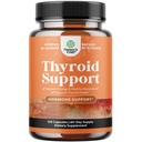 Natures Craft Herbal Thyroid Support Complex - Potent Kelp Iodine Supplement with L Tyrosine, Bladderwrack, Selenium & Ashwagandha for Hormone Balance - Mood & Energy Dietary Pills - 120 Count
