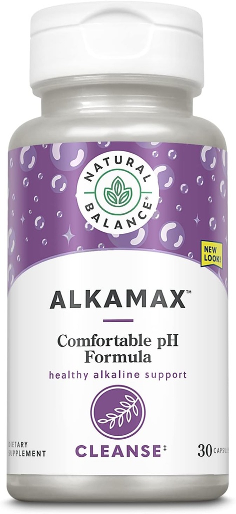 Dabiskais balanss AlkaMax kapsulas • pH Bosteri w/Calcium, Magnijs & Kālijs • Formulēts, lai palīdzētu neitralizēt Acidity