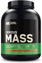 Optimum Nutrition Serious Mass, Weight Gainer חלבון אבקת, Mass Gainer, ויטמין C ו- Zinc for Immune Support, Creatine, Chocolate Peanut Butter, 6 פאונד (Packaging May Vary)